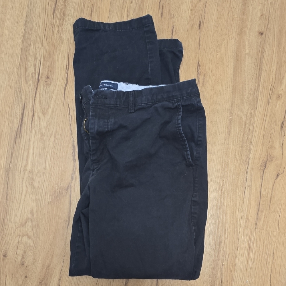 Tommy Hilfiger Men's Charcoal Chinos